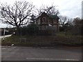 SX8768 : Boarded up house (Hazelbank) at Aller Cross by David Smith