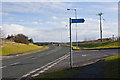 A fingerpost at the end of Finger House Lane