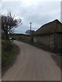 Road through Cherubeer and old farm building