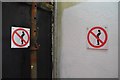 Tiverton : No Urinating Sign