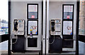 J4874 : Telephone boxes, Newtownards by Albert Bridge