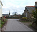 Road from Abergavenny reaches Grosmont