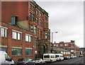 SK3688 : Burngreave - view along Carlisle Street East near Bessemer House by Dave Bevis