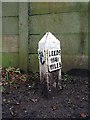 Milestone alongside the Leeds Liverpool Canal