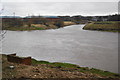 The confluence of the Darwen and Ribble rivers