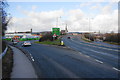 The A59 on the north side of the Ribble