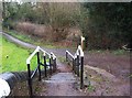 SO8582 : Steps from Whittington Bridge to the towpath of the Staffs & Worcs Canal, near Whittington by P L Chadwick