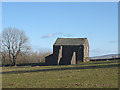 NY7010 : Buttressed barn north of Little Asby by Karl and Ali