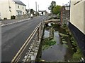 Stream beside Bell Inn, alongside Crossley Moor Road, Kingsteignton