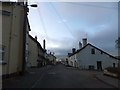 The crossroads at the centre of Tedburn St Mary