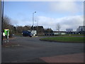 Roundabout at the junction of Ocean Way and Portmanmoor Rd, Cardiff