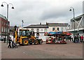SJ9494 : Carousel and JCB by Gerald England