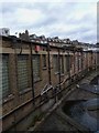 Buildings backing onto the Quaggy, Clarendon Rise SE13