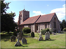 TL7112 : St Martin's church, Little Waltham, Essex by Peter Stack