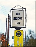 SJ4703 : Bridge Inn (2) - sign, near Dorrington by P L Chadwick