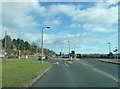 A85 approaching roundabout near the Airport