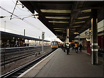 SE5703 : The Lincoln train, platform 2, Doncaster by Ian S