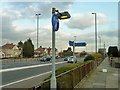 Cycle route by the A2