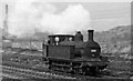 Midland 1F 0-6-0T hurries home on Sunday at Canklow Depot  from Masborough Sorting Sidings