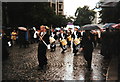 Marching band beside St. Paul