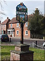 Stock village sign