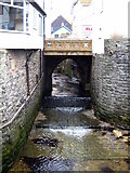 SY3492 : The River Lim at Lyme Regis by Rod Allday