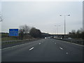 M6 south approaching Whitmore Road overbridge