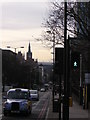 TQ3083 : Looking down Pentonville Road towards St Pancras by Christopher Hilton