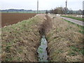 Drainage ditch beside Frieston Heath Lane