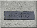 Plaque, Dungannon Dispensary