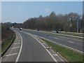 A38 seen from the westbound slip road