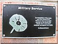 Military Service Plaque