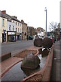 Sculpture in Chard High Street