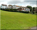 Houses on the edge of sloping ground, High Cross, Newport