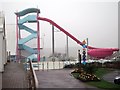 Water slide at Combe Haven