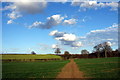 SP8244 : Bridleway through the fields by Philip Jeffrey