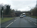 A4260 passes under Bankside overbridge