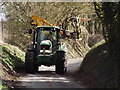 SU7533 : Hedge Trimming on Sotherington Lane by Colin Smith