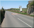 End of 40mph at the northern edge of Llancayo