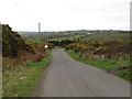 The Desert Road descending towards richer farmlands north of Mayobridge