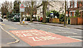 Road markings, Belfast