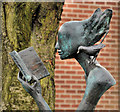 J3472 : Library sculpture, Belfast by Albert Bridge