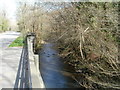 Sirhowy flows towards Pont Islwyn north of Ynysddu