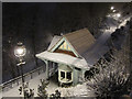 South Cliff Gardens shelter in the snow