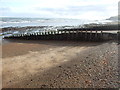 Beach and groynes