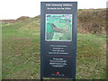 English Heritage signage at Old Oswestry hillfort entrance