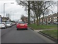 Queued traffic on Bristol Road South