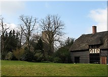 TL3753 : Little Eversden: church and barn conversion by John Sutton