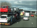 A busy M1 heads north