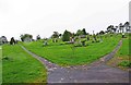M1490 : Cemetery in Lannagh Road, Castlebar, Co.Mayo by P L Chadwick